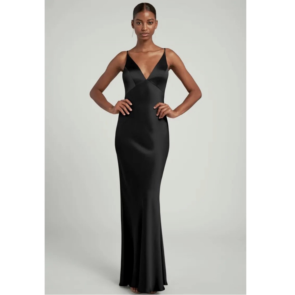 Black Satin Jenny Yoo - Eloise Dress